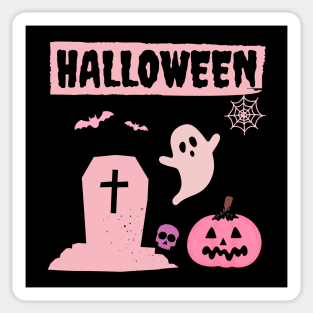 Pink Halloween Sticker